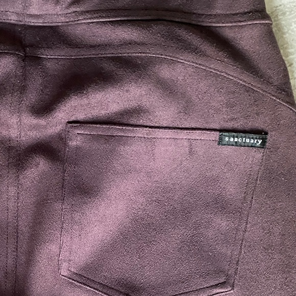 SANCTUARY FAUX SUEDE LEGGINGS - Picture 5 of 8